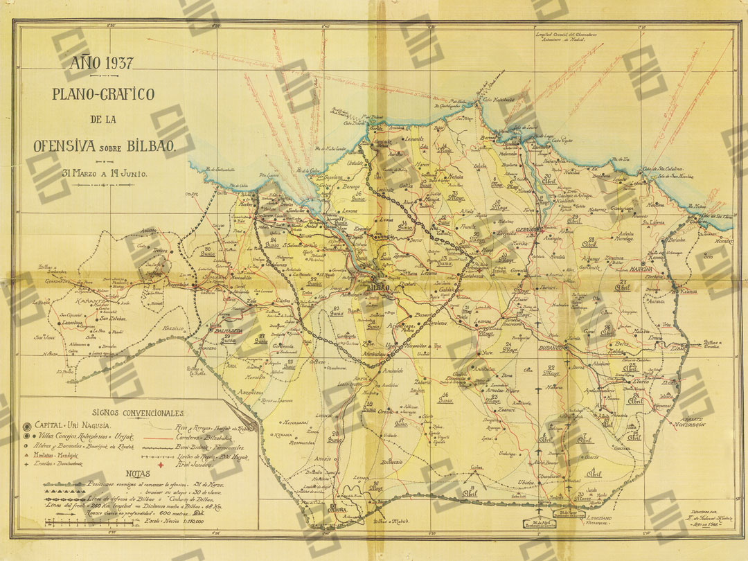Museo del Nacionalismo Vasco - Plano gráfico de1937